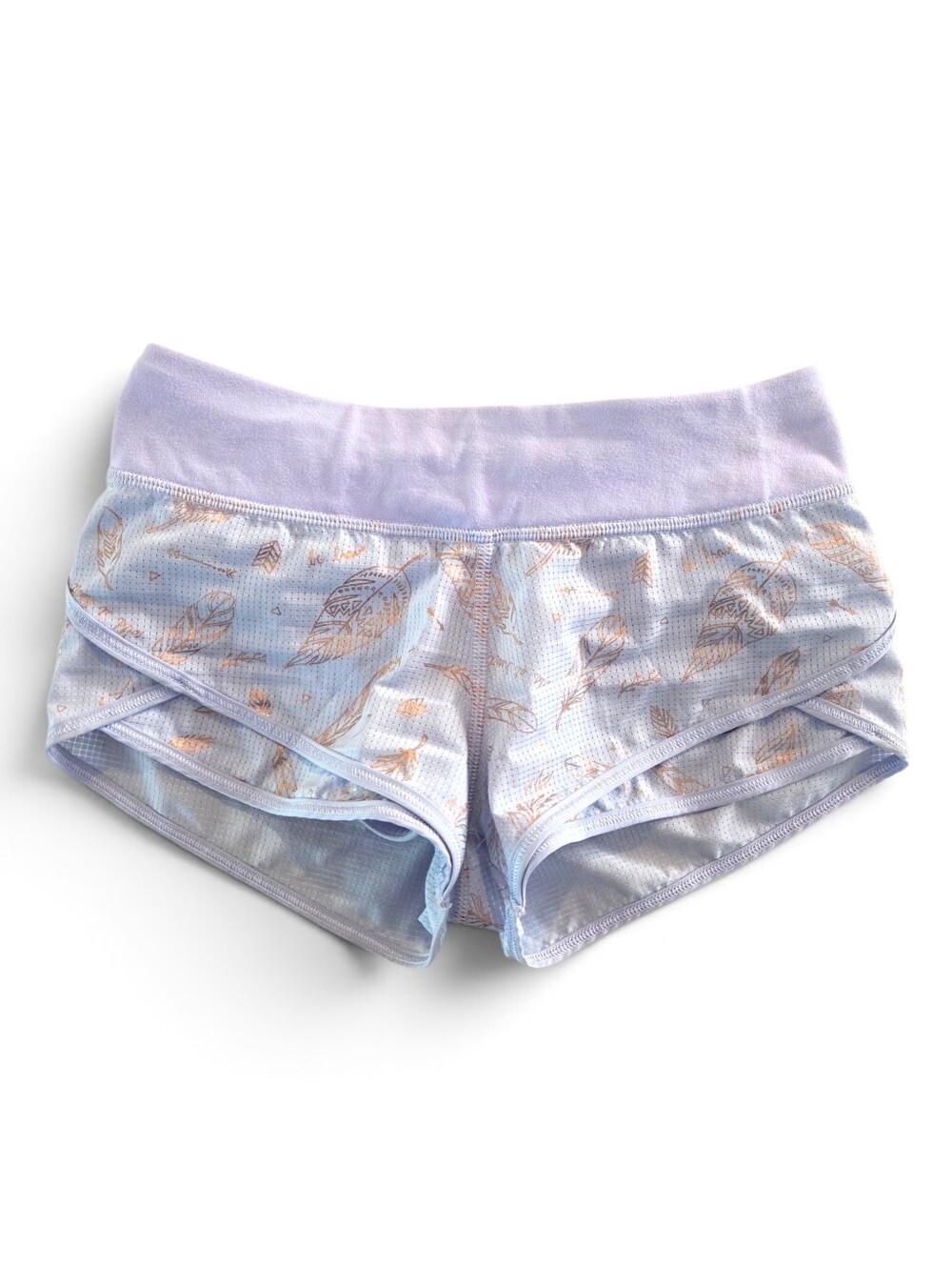 IVIVVA By Lululemon Girl Athletic Run Speed Relay Racer Shorts Baby Blue 8